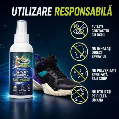 Spray Deodorant ShoeSecret™ pentru încălțăminte