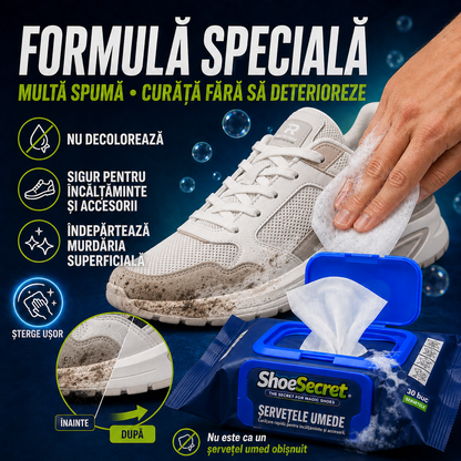 Șervețele umede pentru încălțăminte ShoeSecret™