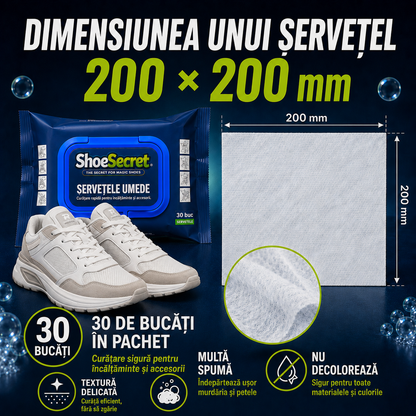 Șervețele umede pentru încălțăminte ShoeSecret™