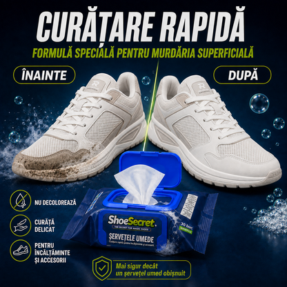 Șervețele umede pentru încălțăminte ShoeSecret™