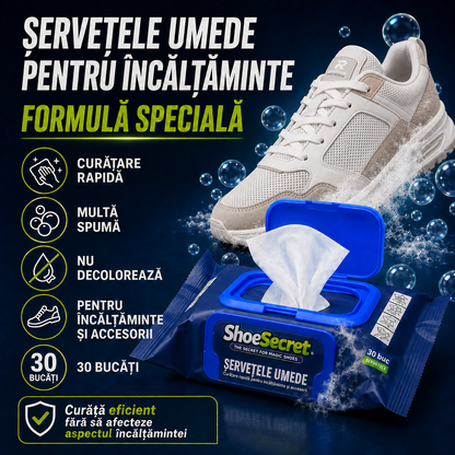 Șervețele umede pentru încălțăminte ShoeSecret™