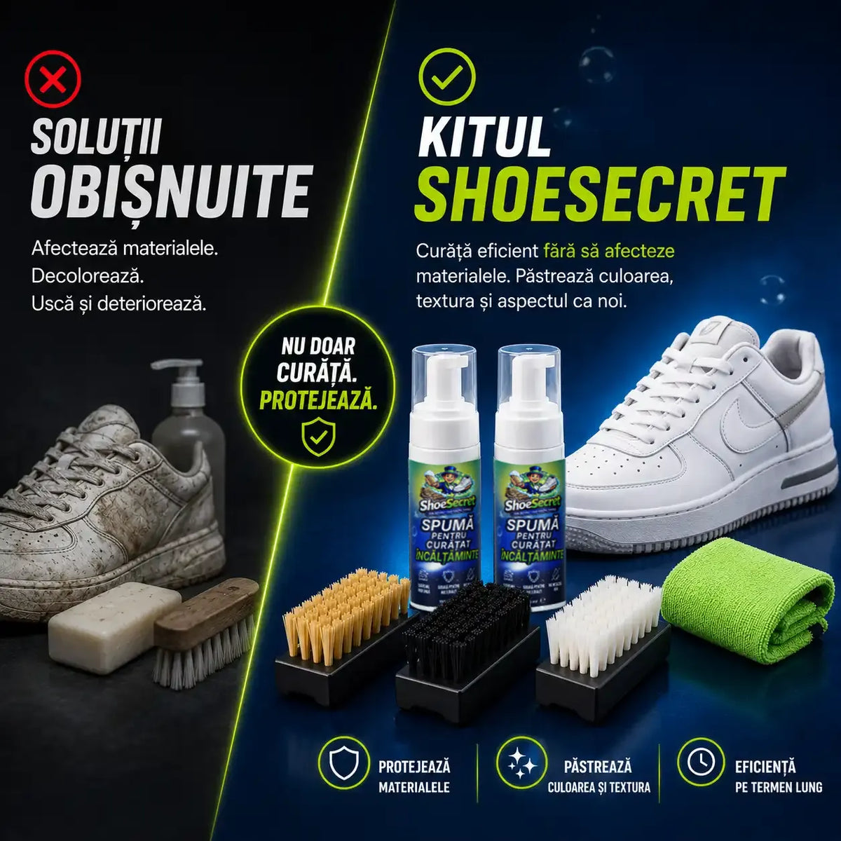 Kit Premium ShoeSecret™ pentru curățarea încălțămintei