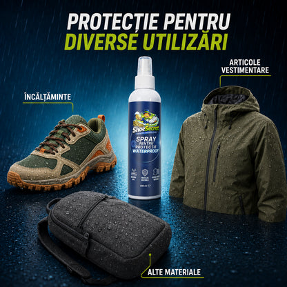 Spray Protecție Waterproof ShoeSecret™ pentru încălțăminte și diverse materiale
