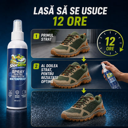 Spray Protecție Waterproof ShoeSecret™ pentru încălțăminte și diverse materiale