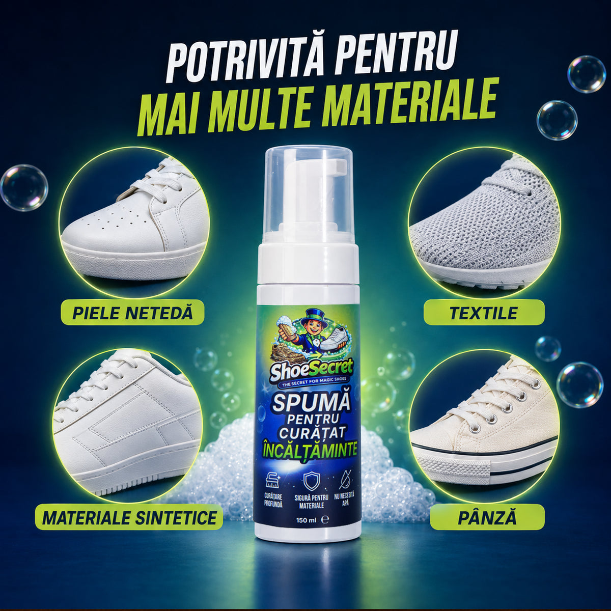 Spumă pentru Curățat Încălțăminte ShoeSecret™