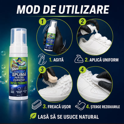 Spumă pentru Curățat Încălțăminte ShoeSecret™