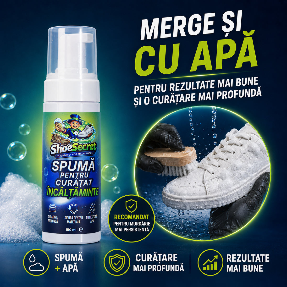 Spumă pentru Curățat Încălțăminte ShoeSecret™